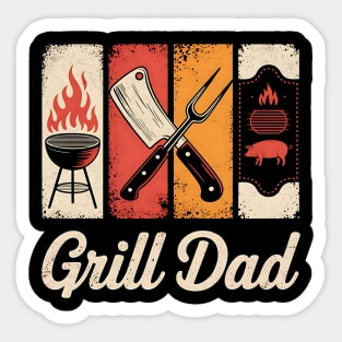 Grill Dad Design Sticker